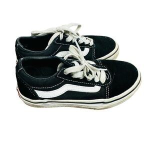Vans Kids Old Skool Black and White Sneakers Size 12 Youth